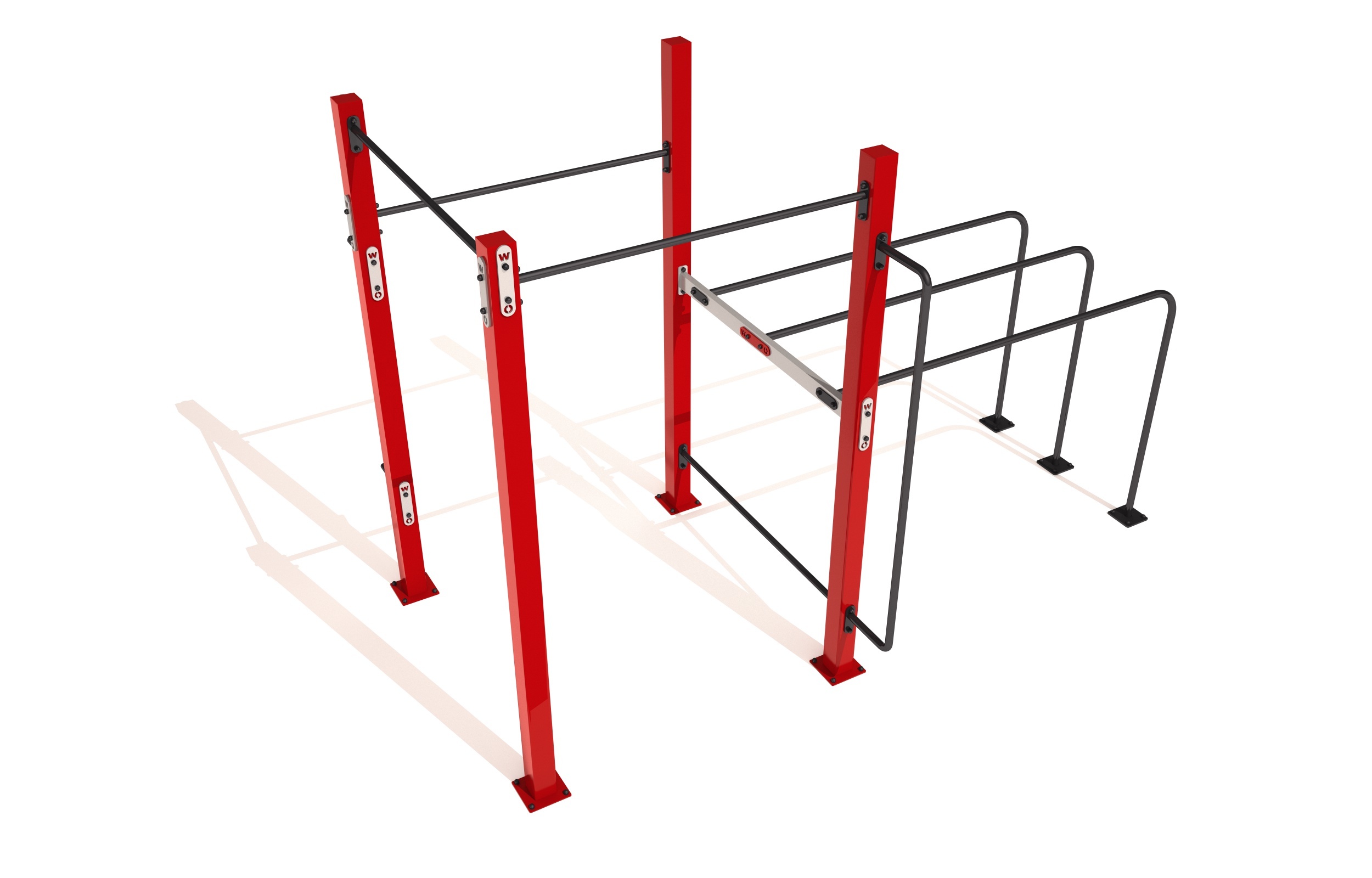 Workoutové hřiště s fitness prvky v obci Nosálov